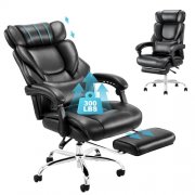 COLAMY Leder B&uuml;rostuhl mit Fu&szlig;st&uuml;tze f&uuml;r 85,38&euro;