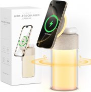COLSUR 3 in 1 Bluetooth Lautsprecher mit Magnetic Ladestation und Nachtlicht