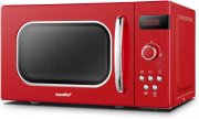 Comfee CMSRO 20 di rd Mikrowelle mit 8 Automatikmen&uuml;s im Retro-Design