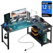 COMHOMA Gaming Tisch 120x80cm mit Steckdose und USB f&uuml;r 64,59&euro;