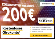 Commerzbank: 200 &euro; Startpr&auml;mie&sup1; zum kostenlosen Girokonto&sup1; 