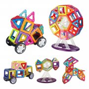 Cooles INTEY Kinderspielzeug mit 66 magnetische Bausteinen f&uuml;r Kinder ab 3 Jahre