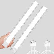COOLNIGHT Wiederaufladbare 90 LEDs 350 LUMEN Unterbauleuchte mit Bewegungsmelder
