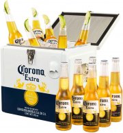 Corona Extra Coolbox - K&uuml;hltruhe mit 12 Flaschen Premium Lagerbier