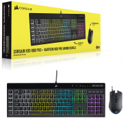 Corsair K55 RGB PRO + HARPOON RGB PRO Gaming-Bundle Tastatur- und Maus-Set