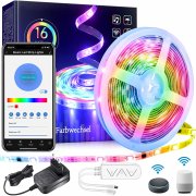 CosmAce 5 Meter LED Streifen mit RGBIC Colordream Farbwechsel, Musik Sync und Sprachsteuerung