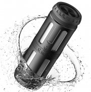 Coucur Portabler 360&deg; Stereo Sound Bluetooth Lautsprecher mit LED Licht