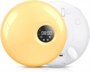 COULAX Radio Lichtwecker mit Sonnenaufgangsfunktion, 7 Lichtfarben und 30 Helligkeitsstufen
