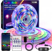 Cozylady 10 Meter Bluetooth RGBIC LED Strip mit Musik Sync und App Steuerung