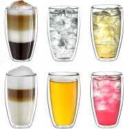 Creano 17266047 6er doppelwandiges Thermo Borosilikatglas Set