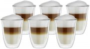 Creano Thermoglas DG-V 6er-Set 400 ml doppelwandige Gl&auml;ser
