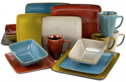 CreaTable 16-teiliges Retro Style Steingut Kombiservice