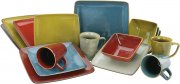 CreaTable 22316 Retro Style Glasuren Kombiservice 16-teilig