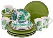Creatable 22890 IBIZA Geschirrset Kombiservice 16 teilig Steingut Tefelgeschirr