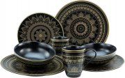 CreaTable Mandala Gold 8 teiliges Steinzeug Kombiservice
