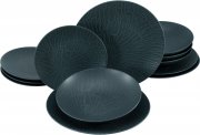 CreaTable Steinzeug Tafelservice Wood 12-teilig