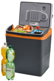 CRIVIT Elektro K&uuml;hlbox 12V/230 V CEK 29 mit 30 l Fassungsverm&ouml;gen und Warmhaltefunktion
