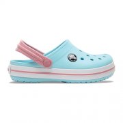 Crocs Crocband Clog f&uuml;r Kinder in Eisblau/Wei&szlig; zum guten Kurs