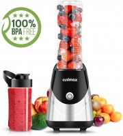 CUSIMAX Mixer Smoothie Maker mit 2 Sport Trinkflaschen BPA-frei 600ml+400ml