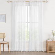 CUTEWIND Gardinen Wei&szlig; Transparent 2er Set f&uuml;r nur 13,96&euro;