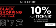 Cyber Monday mit 10% Rabatt auf Technik + kostenlose Standartlieferung bei Galeria Karstadt Kaufhof