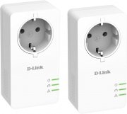 D-Link DHP-P601AV PowerLine Gigabit Passthrough Kit mit zwei Adapter