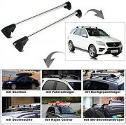 Dachtr&auml;ger, Abschlie&szlig;bar Alu Relingtr&auml;ger f&uuml;rs Auto Universal Dachgep&auml;cktr&auml;ger 110 cm