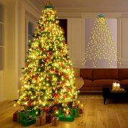 Dalugo 2m 280 LEDs Weihnachtsbaumbeleuchtung mit Ring