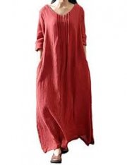 Damen langarm Baumwoll Kleid f&uuml;r nur 12,27&euro; inkl. Versand (prime)
