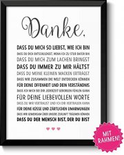 DANKE Liebeserkl&auml;rung mit Rahmen f&uuml;r 20,76&euro; statt 23,90&euro;