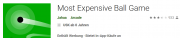 Das Spiel "Most Expensive Ball Game" f&uuml;r begrenzte Zeit kostenlos zum Download im Google Play Store