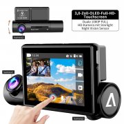 Dashcam Autokamera,3 Zoll OLED Full HD Touch Screen, Dual 1080P