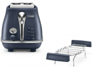 De'Longhi Icona Elements CTOE 2103.BL Edelstahl Toaster