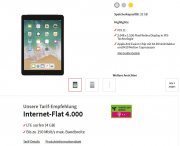 Debitel Telekom Flat 4.000 (4GB, LTE) + Apple iPad 2018 WiFi + Cellular 19,99&euro;/Monat einm. 50,94&euro;)