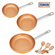 Deik Bratpfanne 3 Kochgeschirr (&Oslash; 28cm &Oslash; 24cm &Oslash; 20cm) f&uuml;r 39,99&euro;