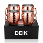 Deik Moscow Mule Becher, Kupferbecher Tassen Set 4er Handgemachter f&uuml;r 23,75&euro;