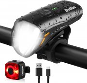 Deilin wiederaufladbares LED Fahrradlicht Set