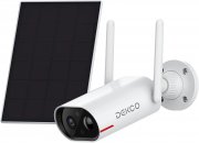 DEKCO 2K WLAN Akku Outdoor &Uuml;berwachungskamera mit Solarpanel