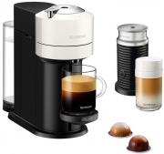 DeLonghi ENV120.W Vertuo Next Basic Kapselmaschine + Nespresso Aeroccino 3 Milchaufsch&auml;umer