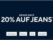Denim Days mit 20% Rabatt auf alle Jeans bei Tom Tailor