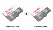 Der absolute Knaller! Jetzt 2 SANDISK Ultra&reg; 64 GB zum Vorteilspreis von nur &euro; 16 sichern.