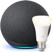Der neue Echo (4. Generation) + Philips Hue White LED-Lampe