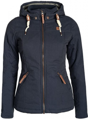 DESIRES Lewy Damen Steppjacke gef&uuml;ttert mit Kapuze und Stehkragen in 6 Farben