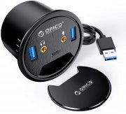 Desktop USB 3.0 Hub Kopfh&ouml;rer- und Mikrofonbuchse