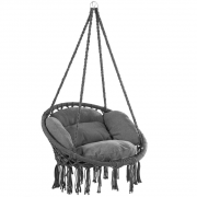 DETEX Indoor/Outdoor H&auml;ngesessel 80x60x140cm mit 2 Kissen bis 150 kg Belastbar