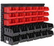Deuba 101575 Werkzeugwand mit 30 Stapelboxen