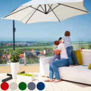 Deuba&reg; ALU Sonnenschirm Ampelschirm &Oslash;300cm-350cm mit Kurbelvorrichtung