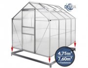 Deuba Gew&auml;chshaus 7,6m&sup3; inkl. Fundament ab 188,06&euro; mit Gutschein: PLUSDEAL