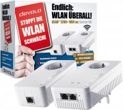 DEVOLO 9716 dLAN 1200+ WiFi ac Starter Kit + WiFi Stick ac im Saturn f&uuml;r 112,99 Euro
