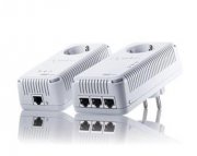 devolo dLAN 500 AVtriple+ Starter Kit (500Mbit, 2er Kit, Powerline, 3xLAN, Steckdose) f&uuml;r 44,90&euro;